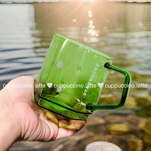 🍵NWT🍃Starbucks 2026 Limited Edition Green Botanical Matcha Glass Mug - 12 oz